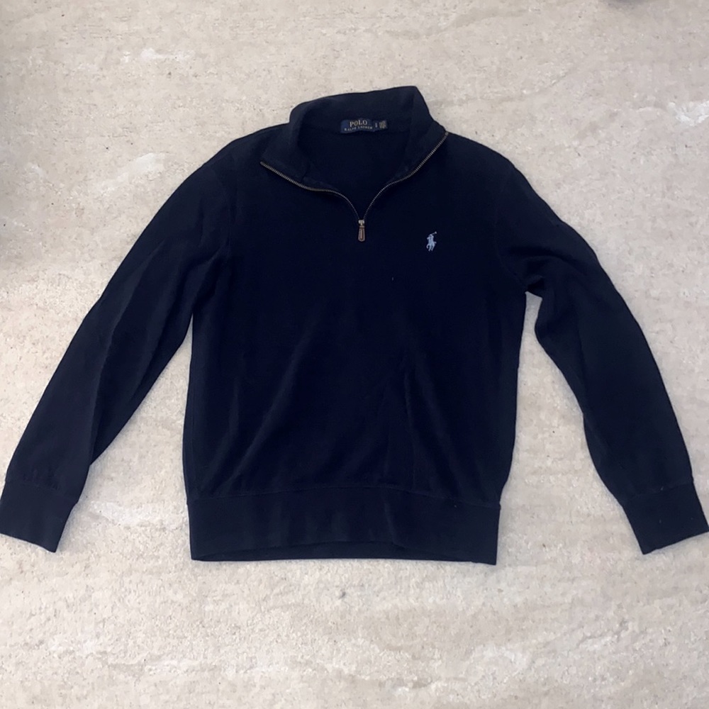 NAVY Men’s Small POLO Ralph Lauren Quarter Zip